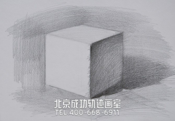 素描幾何體畫法步驟